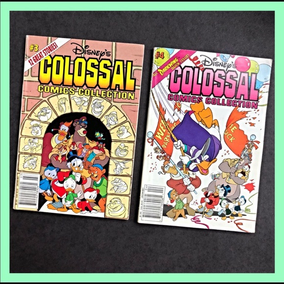 TWO DISNEY "COLOSSAL COMICS COLLECTION" BOOKS